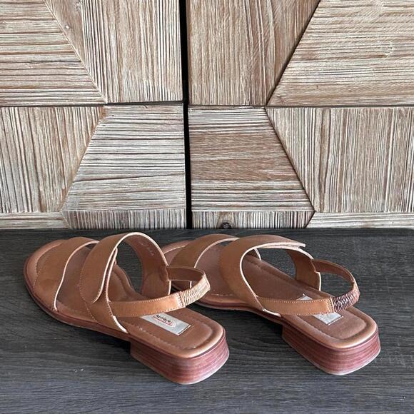Talbots Womens Brown Leather Sandals Size 8AA Strappy Casual - Picture 4 of 5